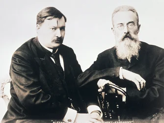 Photograph of Glazunov and Rimsky-Korsakov
